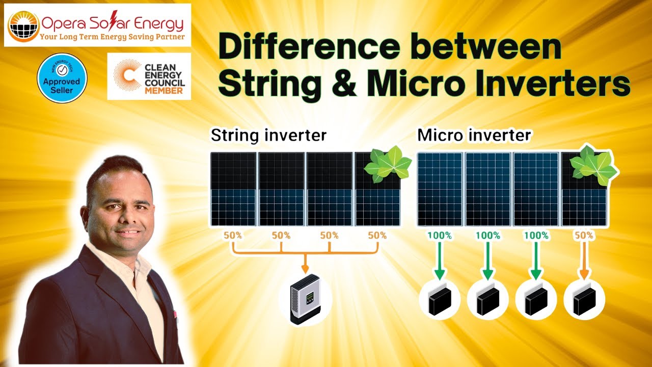 Difference Between String and Micro inverters #solar #solarsystem #operasolarenergy
