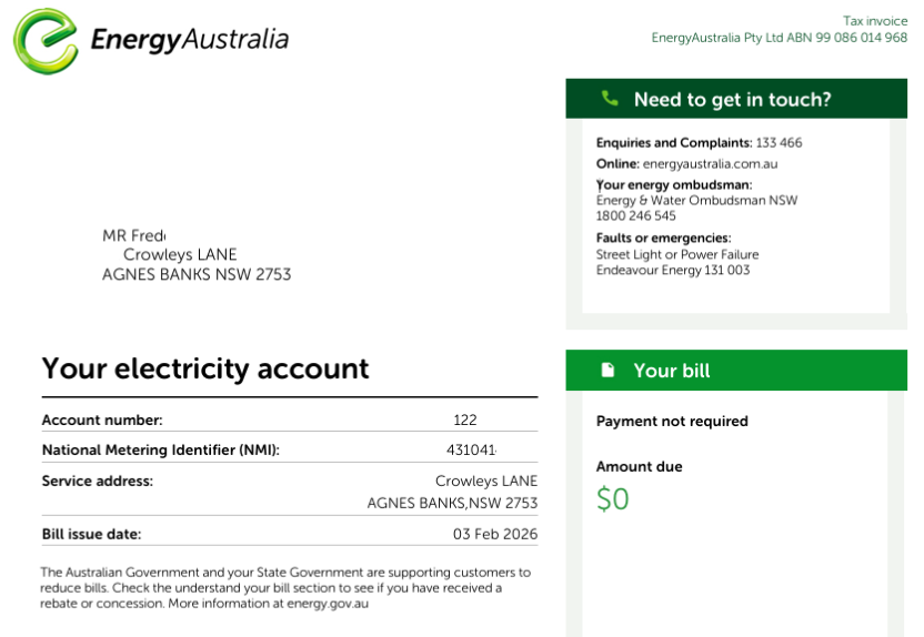 Case Study: Fred’s $0 Power Bill with a 48kWh Sigenergy SigenStor Battery 2 Fred's Zero Dollar Bill With 48kwh Sigenergy Sigenstor Battery