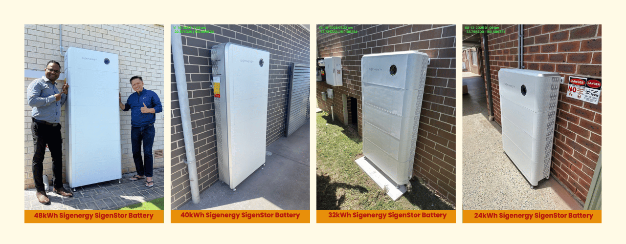 Sigenergy SigenStor price Australia: Stacking Sigenergy SigenStor Vertical Modules from 16kWh, 24kWh, 32kWh, 40kWh to 48kWh