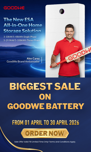 GoodWE Battery Website April Sale Banner