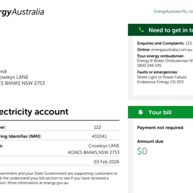 Fred's Zero Dollar Bill With 48kwh Sigenergy Sigenstor Battery