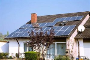 Australian Home with Solar Panels
